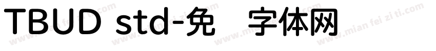 TBUD std字体转换